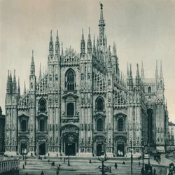 Façade du Duomo, Milan, Italie, 1927