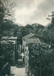 Rue étroite, Capri, Italie, 1927