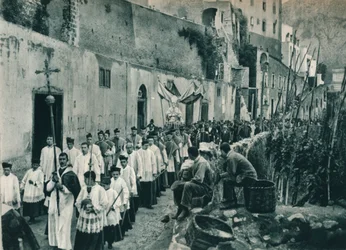 Procession, Capri, Italie, 1927