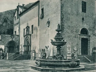 Fontaine publique, Palerme, Sicile, Italie, 1927