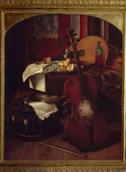 Nature morte avec instruments de musique