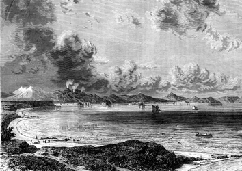 Lac Taupo, Île du Nord, Nouvelle-Zélande, 1886