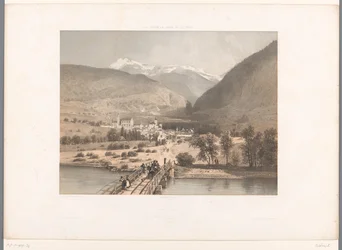 Vue de Brig sur le Rhône