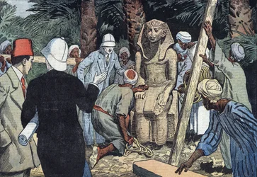 Découverte sur la statue de Sésostris III en 1862