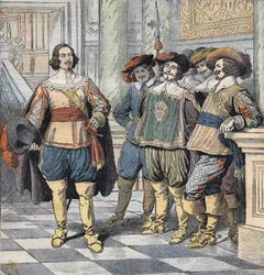Illustration pour "Les Trois Mousquetaires", début du 20e siècle (gravure)