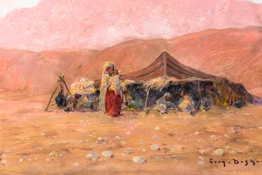 Camp de nomades dans le sud de l