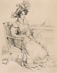 Portrait de Harriet Smithson, actrice irlandaise et première épouse du compositeur français Hector Berlioz