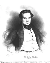 Portrait de Victor Hugo (1802-66), gravé par Charles Etienne Pierre Motte (1785-1836) 1829