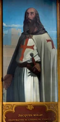 Portrait de Jacques de Molay (ca. 1243-1314), dernier grand maître des Templiers