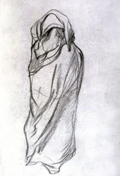 Femme voilée dans le Sahel