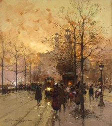 Figures dans une rue parisienne