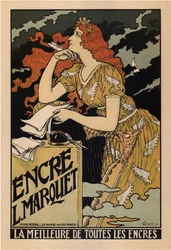 Affiche pour Encre L. Marquet, 1892