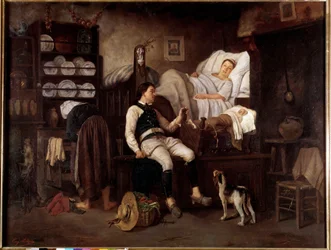 Intérieur Bas-Breton ou Le Nouveau Né Breton