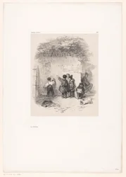 Enfants devant un mur