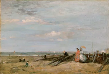 Une Scène de Plage à Trouville, 1860s