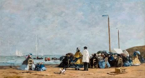 Crinolines sur la plage