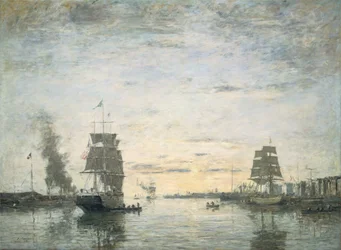 Entrée du port, Le Havre, 1883