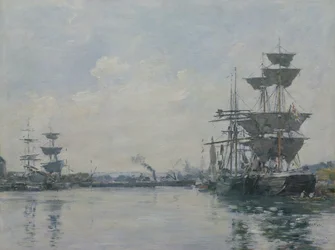 Le Havre, navires dans un bassin