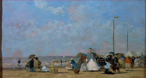 Sur la plage de Trouville