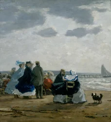 Sur la plage, Dieppe, 1864