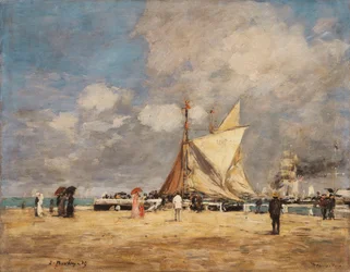 Sur la jetée, Deauville, 1889