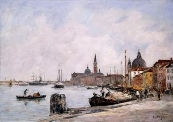 Le quai sur la Giudecca, Venise, 1895