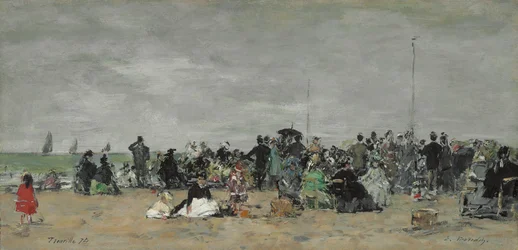 Plage de Trouville, 1874