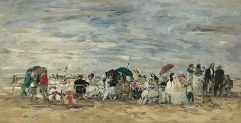 Trouville, Scène de plage