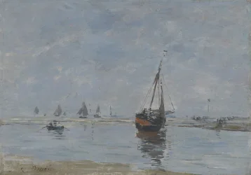 Trouville à marée basse, c.1888-95