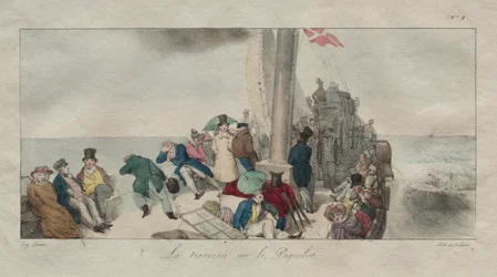 Souvenirs de Londres : Traversée en bateau à vapeur, 1826