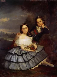 Portrait de Noémie (1847-1916) et Henri Pecquet du Bellet