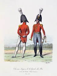 Chevau-Légers de la Garde du Roi, Tenue de Société et Petite Tenue, 1814-15