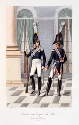 Gardes-du-Corps de Roi, Service de Château, 1814