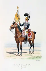 Gardes-du-Corps du Roi, Porte-étendard, 1820