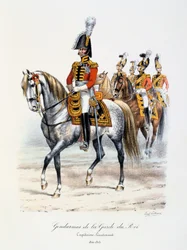 Gendarmes de la Garde du Roi, Capitaine-Lieutenant, 1814-15