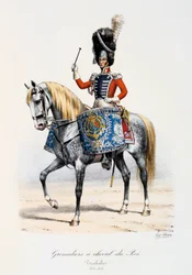 Grenadiers à Cheval du Roi, Timbalier, 1814-15