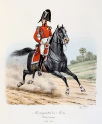 Mousquetaires noirs, petite tenue, 1814-15