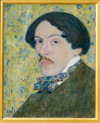 Portrait du peintre Leopold Gottlieb - Portrait of the painter Leopold Gottlieb ...