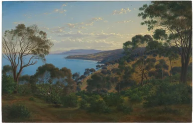 Les chaînes de montagnes de Dandenong depuis "Beleura".