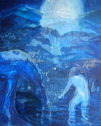 Baignade nocturne au clair de lune, 2020