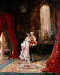 Confidence. Une jeune femme elegante au bras d