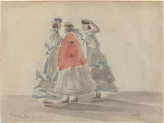 Trois femmes à Trouville