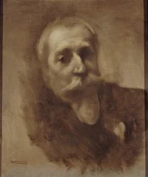 Portrait du poète, journaliste et romancier Anatole France 1844-1924, vers 1900