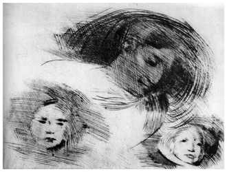 Esquisse grossière, vers 1870-1905