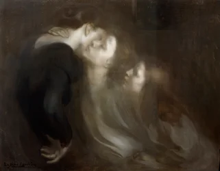 Le baiser maternel, fin des années 1890.