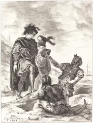 Hamlet et Horatio devant les fossoyeurs (Acte V, Scène I)