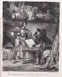 Illustrations pour Faust : Méphistophélès rend visite à Faust