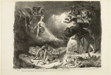 Le fantôme de Marguerite apparaît à Faust, extrait de Faust