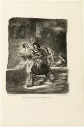 Méphistophélès et Faust fuyant après le duel, de Faust
