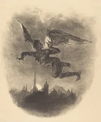Mephistophélès dans les Airs, 1828